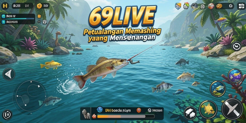 Tangkapan ikan besar dalam gameplay 69LIVE yang seru.