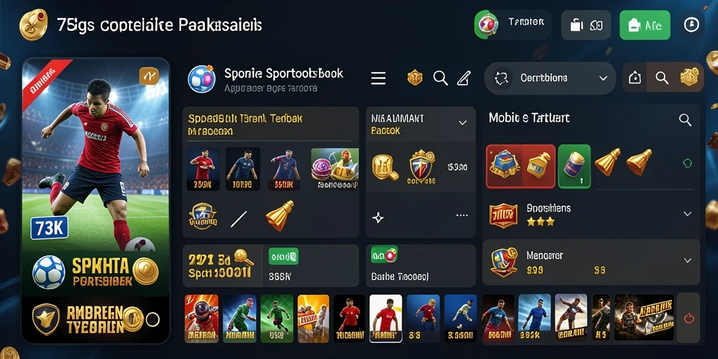 Tampilan gameplay menarik di aplikasi Sportsbook 73K.