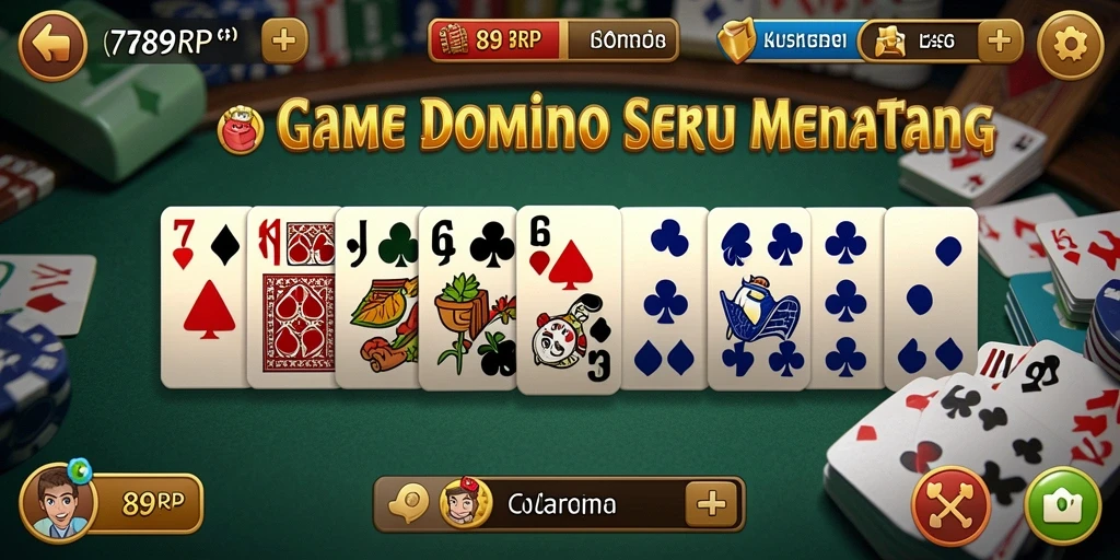 Screenshot gameplay 789RP menampilkan keseruan permainan domino.