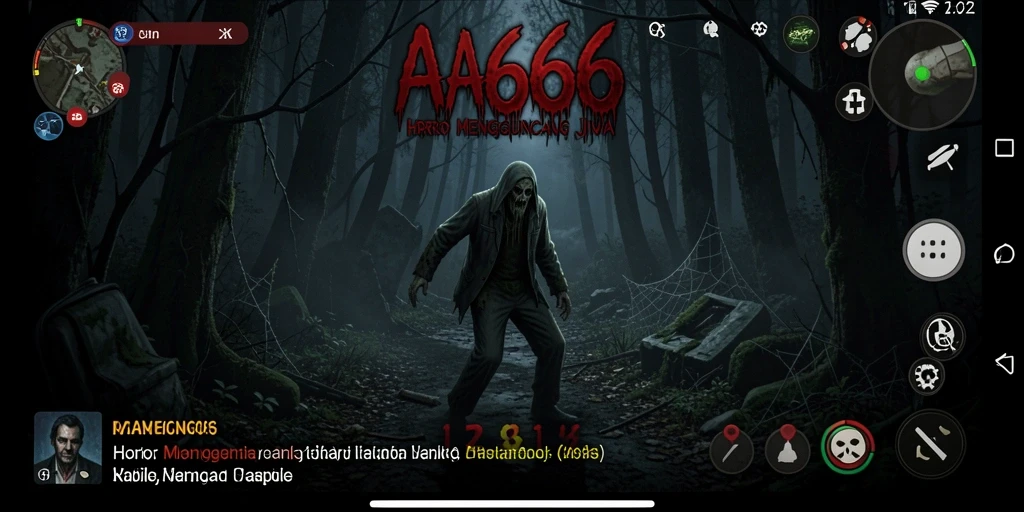 Gameplay mencekam di AA666 dengan suasana horor yang intens.