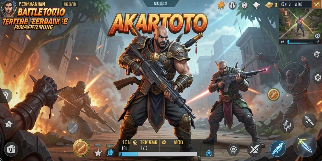 Gameplay seru AKARTOTO dalam pertempuran Battle Royale.