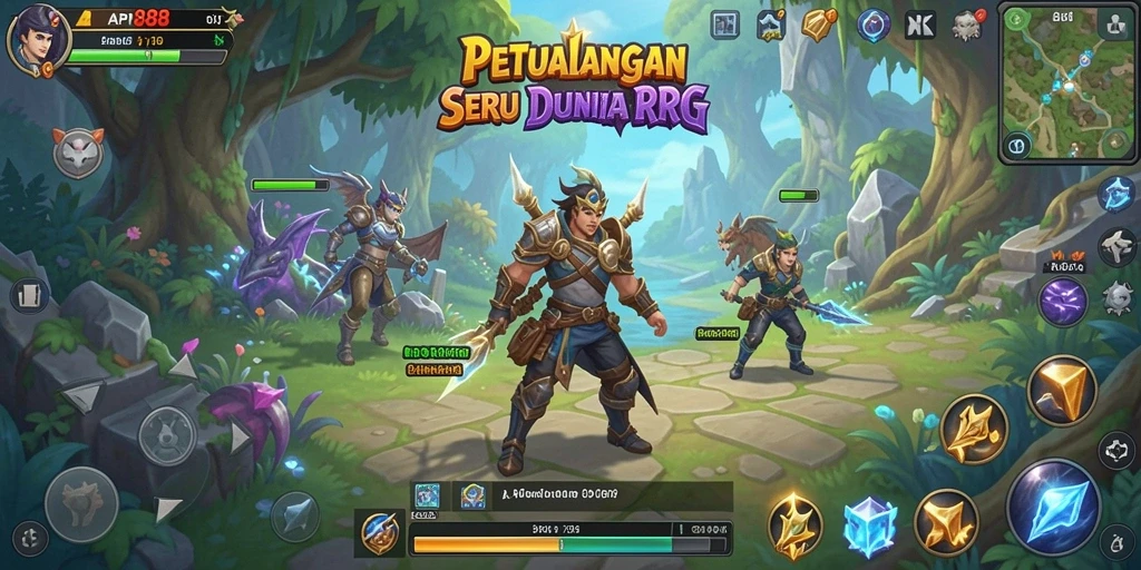 Tangkapan layar menampilkan aksi pertempuran seru dalam API88.