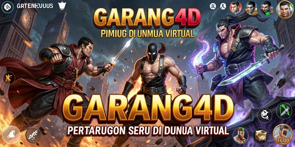Tampilan gameplay intens dalam GARANG4D dengan pertarungan seru.