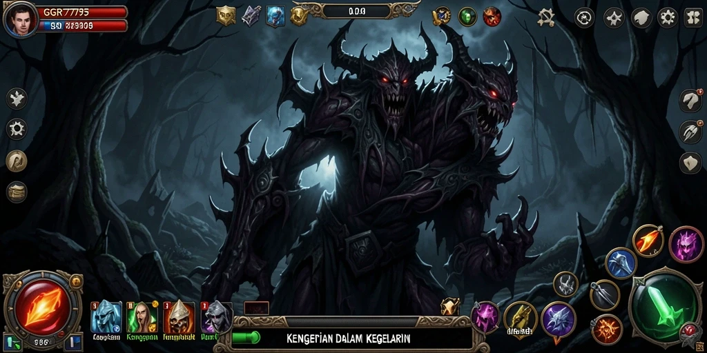 Tangkapan layar menampilkan momen mencekam dalam gameplay GGR7777.