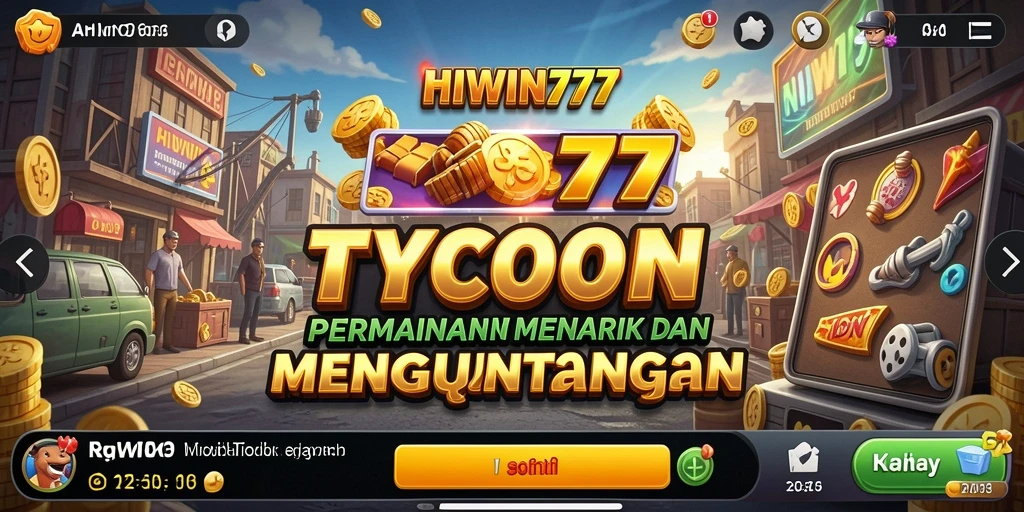 Tampilan gameplay Tycoon yang seru dan dinamis di HIWIN777.