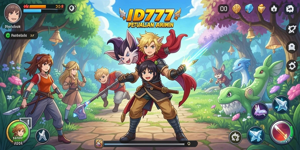 Gameplay menakjubkan dari ID777 yang penuh aksi anime.