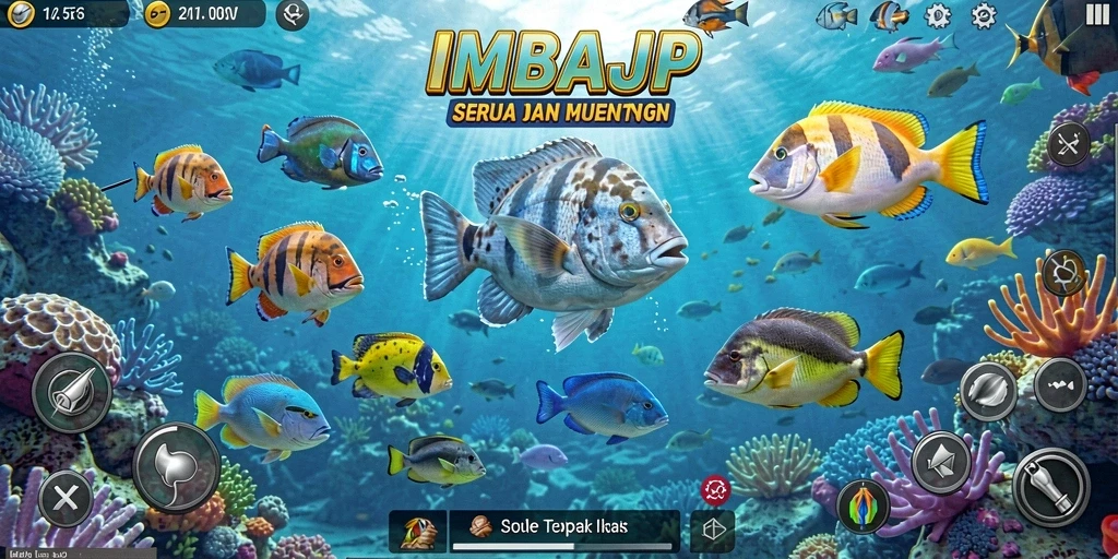Screenshot IMBAJP menunjukkan aksi tembak ikan yang mendebarkan.