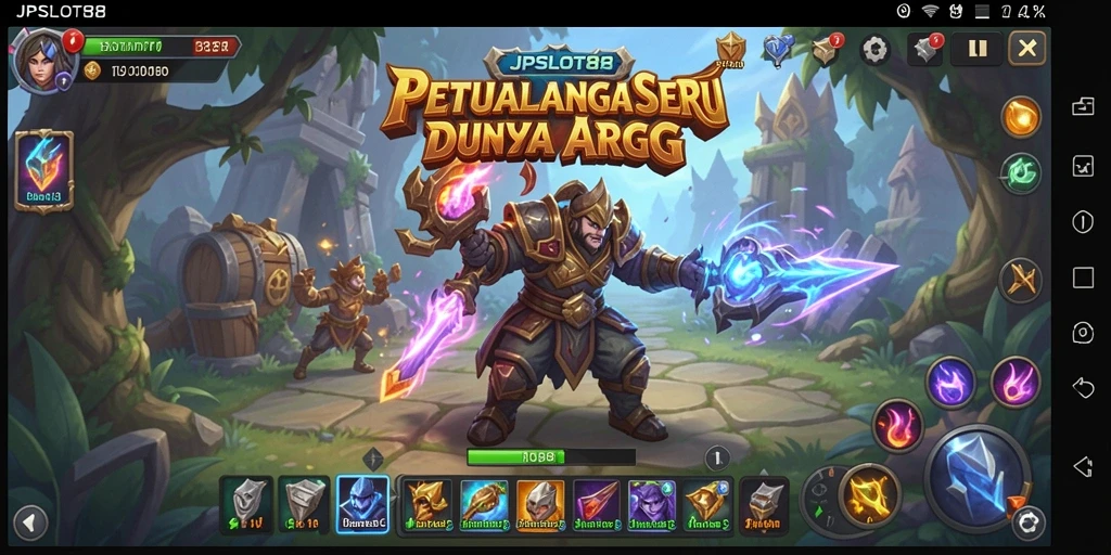 Tampilan menarik dari gameplay JPSLOT88 dengan aksi bertarung yang dinamis.