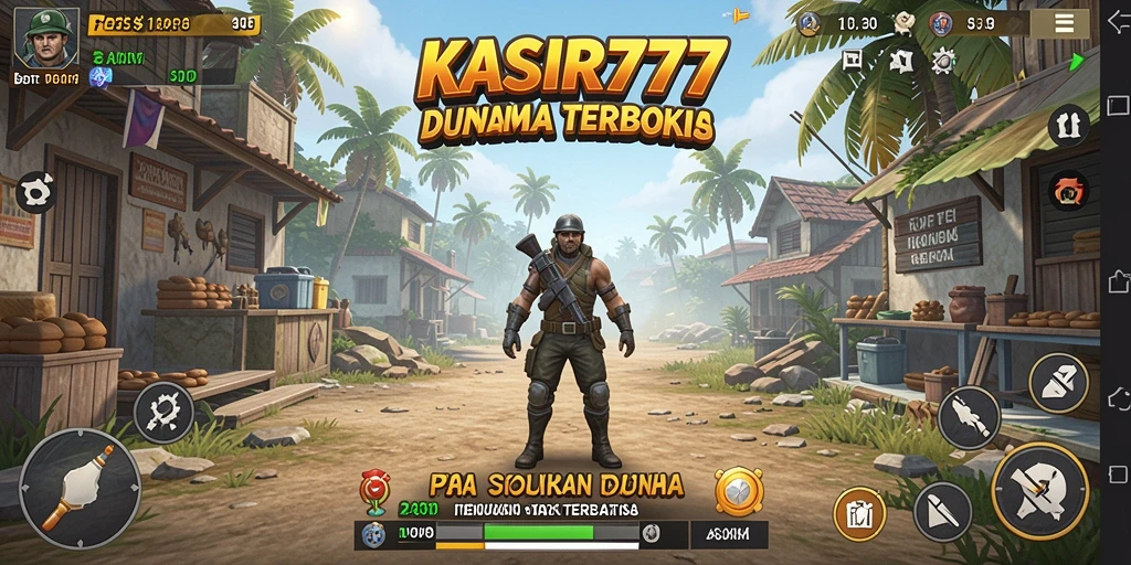 Screenshot tampilan gameplay KASIR777 yang menunjukkan eksplorasi dunia terbuka.