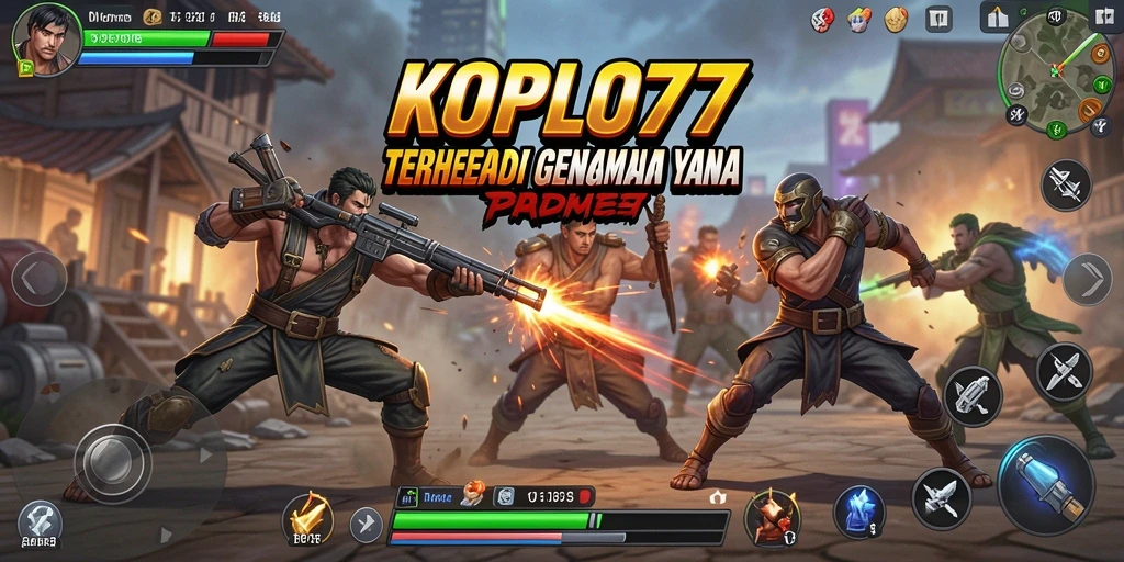 Screenshot gameplay KOPLO77 menampilkan aksi pertarungan yang mendebarkan.