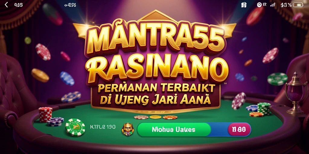 Tangkapan layar menunjukkan gameplay seru dari MANTRA55 dalam permainan Kasino.