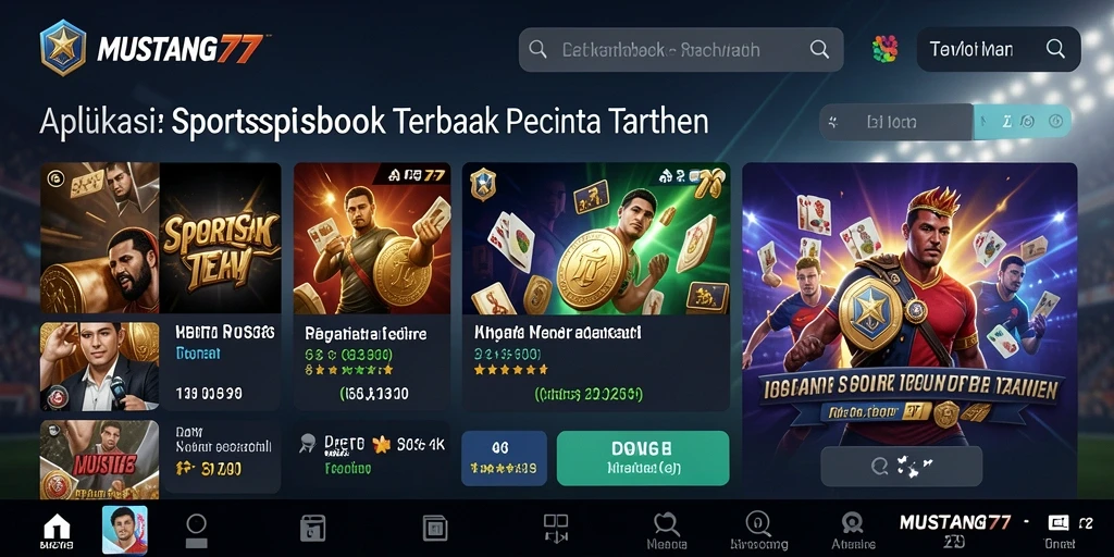 Tampilan gameplay dari aplikasi Sportsbook MUSTANG77 yang menarik.