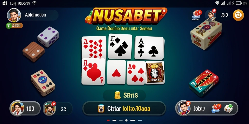Tampilan gameplay seru NUSABET dengan grafis menarik.