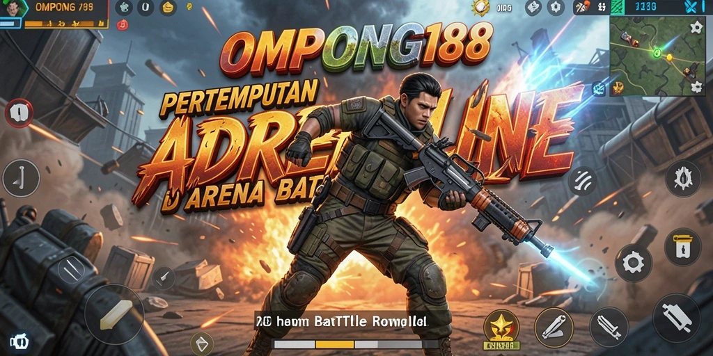 Tangkapan layar dari keseruan bertarung di OMPONG188.