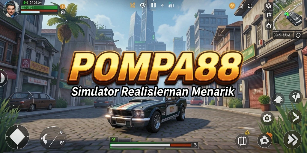 Tampilan gameplay simulasi yang menarik dari POMPA88.