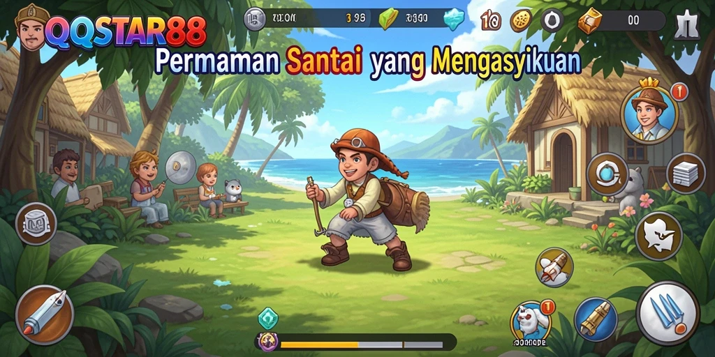 Screenshot gameplay QQSTAR88 menampilkan aksi seru dan interaktif.