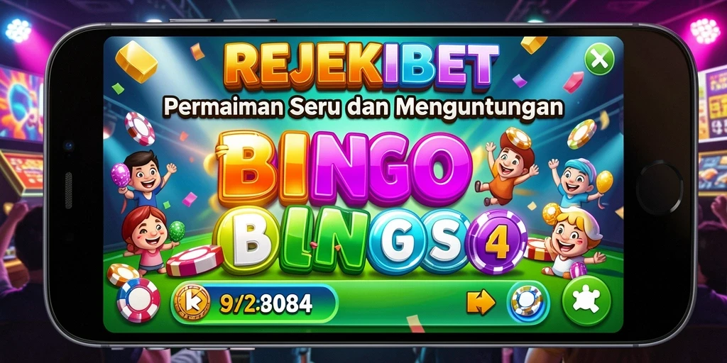 Tampilan gameplay seru dan interaktif dari REJEKIBET Bingo.