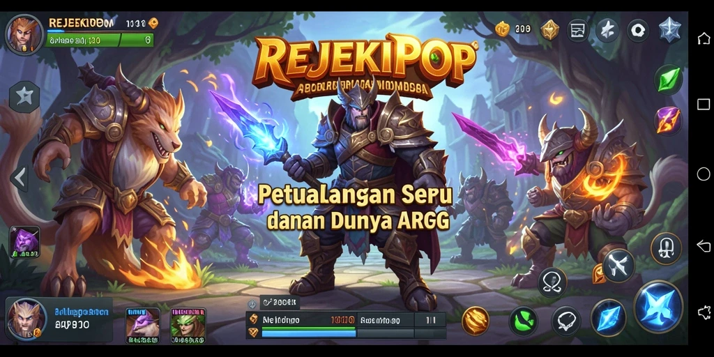Tampilan gameplay seru dari REJEKIPOP yang menantang pemain.
