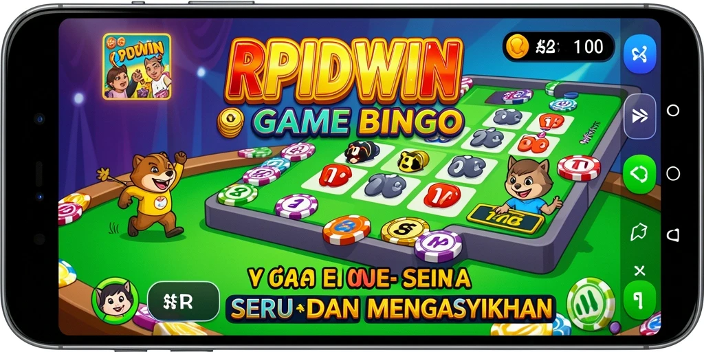 Tampilan gameplay seru di RPIDWIN dengan pemain yang bersemangat.