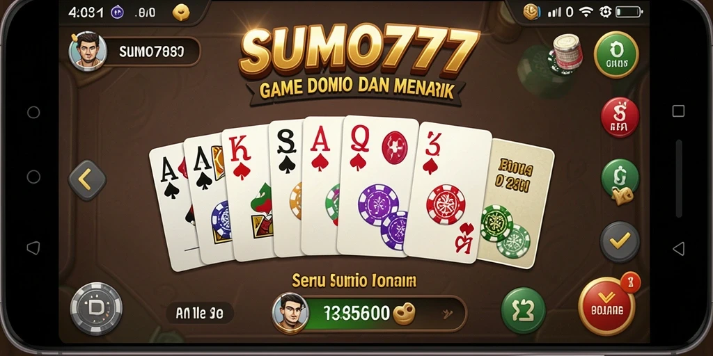 Tampilan gameplay SUMO777 yang menarik dan seru saat bermain Domino.