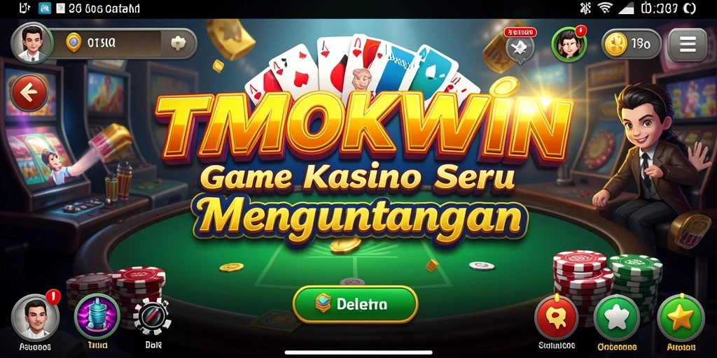 Screenshot gameplay TMOKWIN menampilkan suasana kasino yang hidup.