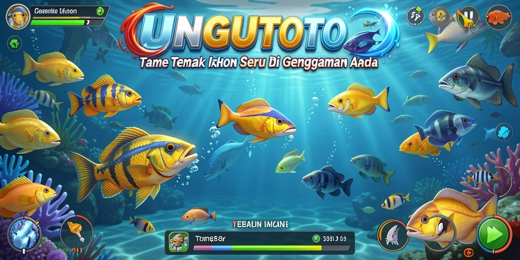Tangkapan layar gameplay menembak ikan di UNGUTOTO yang seru.
