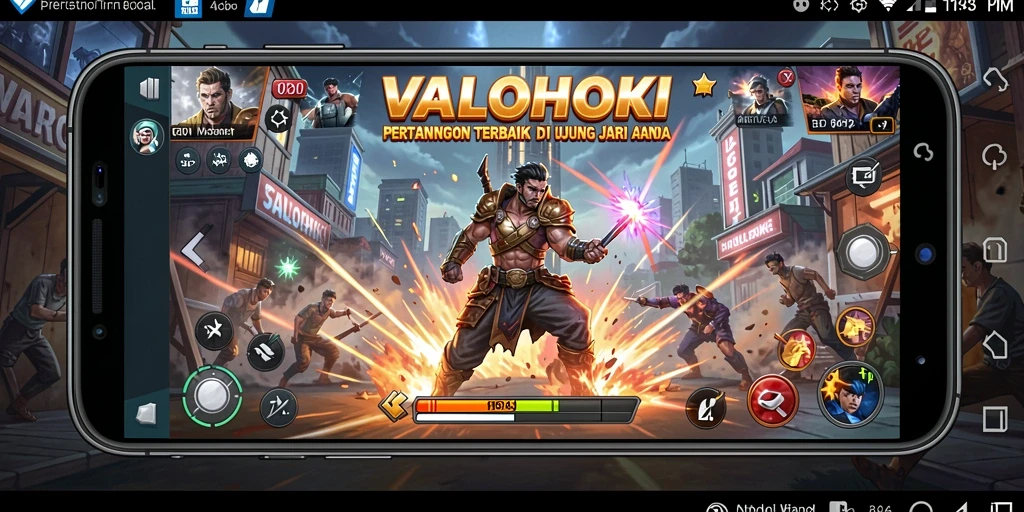 Tangkapan layar gameplay VALOHOKI yang menampilkan aksi pertarungan yang mendebarkan.